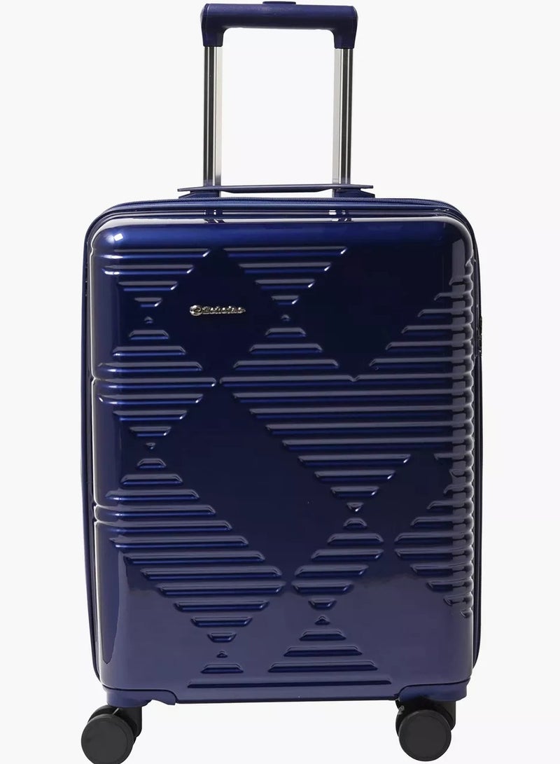 إيكولاك حقيبة ترولي كابينة قابلة للتوسيع 56 سم بعجلات مزدوجة 4 عجلات - أزرق - Image 1